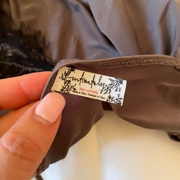 Free People Black Lace Bralette Crop Top - Picture 8 of 9